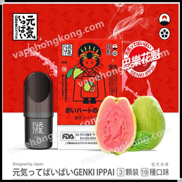 Genki Pod 5th Generation Version Genki ってぱいぱい GENKI IPPAI Japanese Brand (Relx 4-5 Generation Universal) (Pod x3) (Multiple Flavors) - VapeHongKong