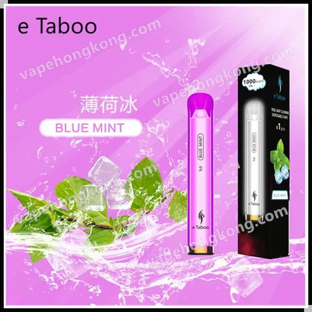 eTaboo RGB Light Glowing Disposable Vape (1000 Puffs)(Multiple Flavours)