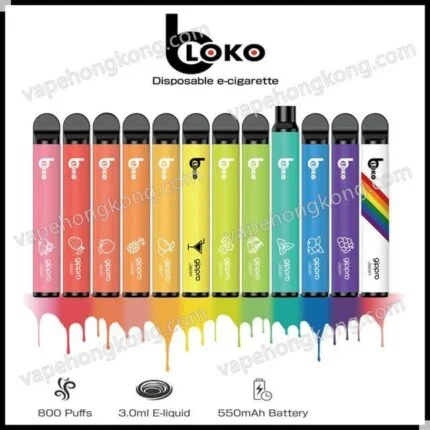 Gippro Bloko Atomizer Stick Disposable Electronic Cigarette (800 puffs) (Multiple Flavors) - VapeHongKong