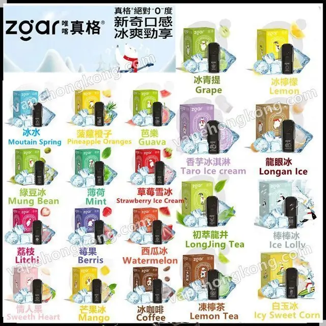 Zgar Polar Bear Zhenge Absolute Zero Series 5th Generation Pod (Hong Kong Brand) (Relx 4, 5th Generation Universal) (Pod x3) (Limited Time Offer: 5 boxes of $550, 10 boxes of $1080, 20 boxes of $2000) - Relx HK , Gippro|