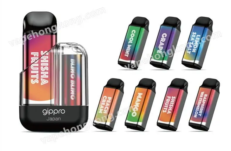 Gippro Blink Blink Box 發光可充電換彈式電子煙主機+煙彈(多口味)(6000口/顆) 介紹