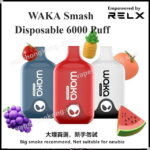 Waka Smash Relx一次性電子煙(大煙霧)(多口味)(6000口)
