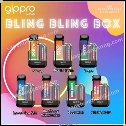 Gippro Blink Blink Box 發光可充電換彈式電子煙主機+煙彈(多口味)(6000口/顆)