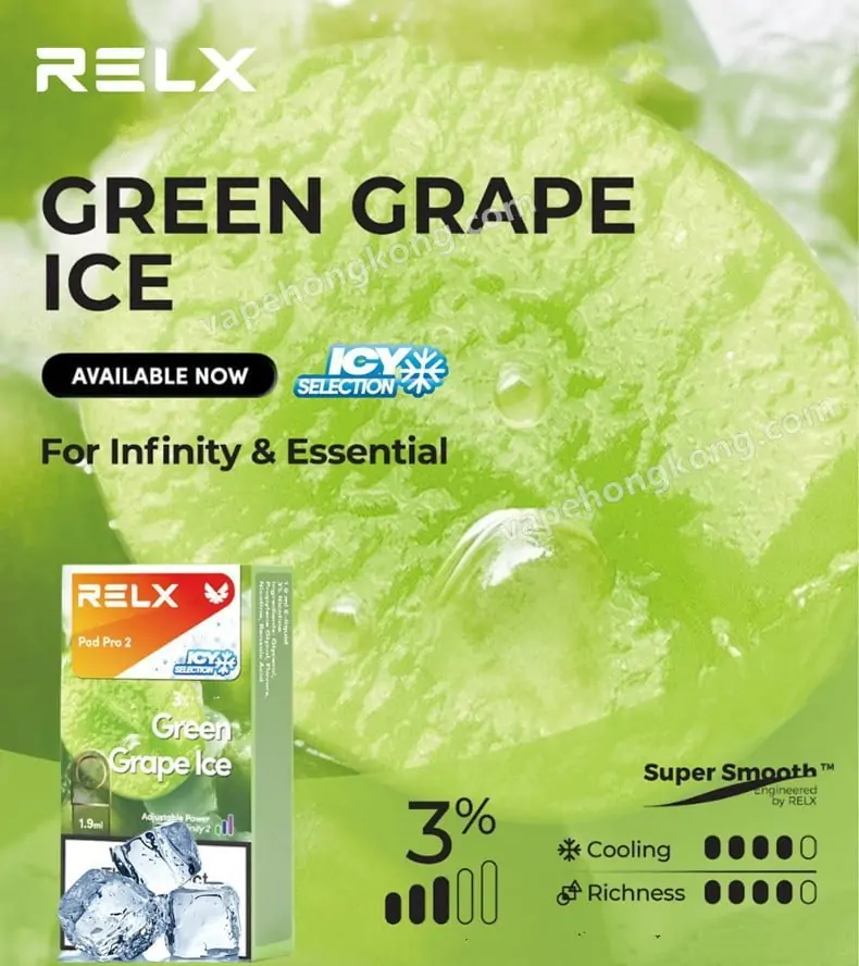Relx Infinity Pods (English Edition) (Pod x 2 or Pod x1)(Relx infinity & Phantom series compatible)