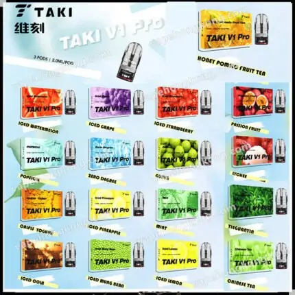 Veex Taki Transparent Pod (Relx Classic Compatible) (Pod x3) (Multiple flavors)
