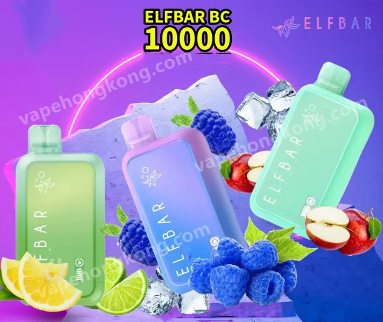 ELFBAR RAYA D1 Disposable Vape (10000 puffs)(18ml e-juice)(Baterry+Juice Display)(Multiple flavours)