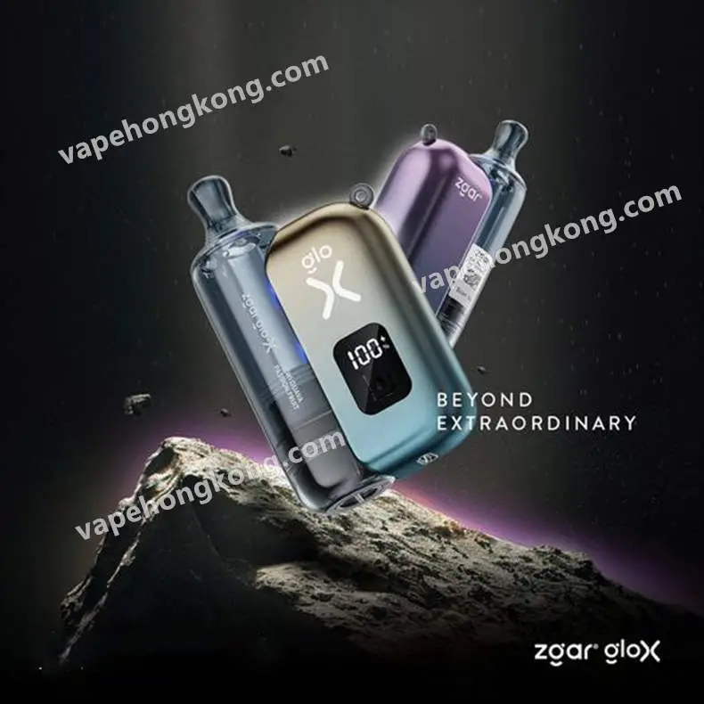 Zgar Glo-X disposable vape (12000 puffs)(rechargeable)(900mAh)(12/16/20W output)(dual mesh mode)(multiple flavors)