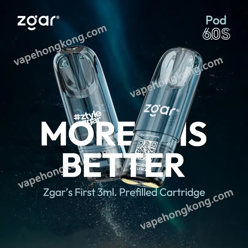 Zgar 6.0s Pod(Relx Infinity Compatible)(3ml Pod Each)(Multiple Series)(Limited Time Sales: Buy 9 Pods get 1 free Zgar Nano Device!)