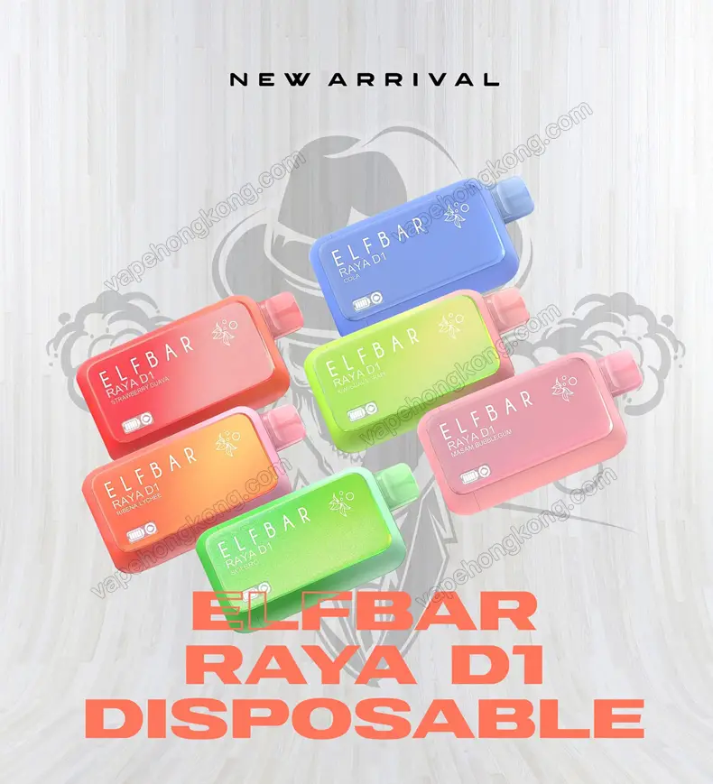 ELFBAR RAYA D1 Disposable Vape (10000 puffs)(18ml e-juice)(Baterry+Juice Display)(Limited Time Offer: Buy 5 get 1 free, Buy 10 get 3 free)