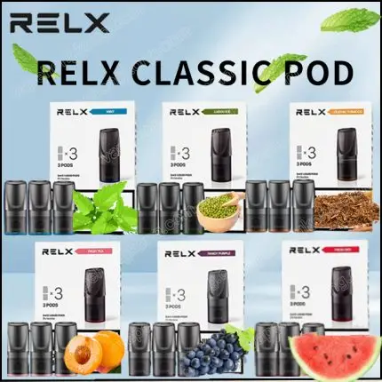 Relx Classic Pods (3 pods each package)(Multiple Flavours)