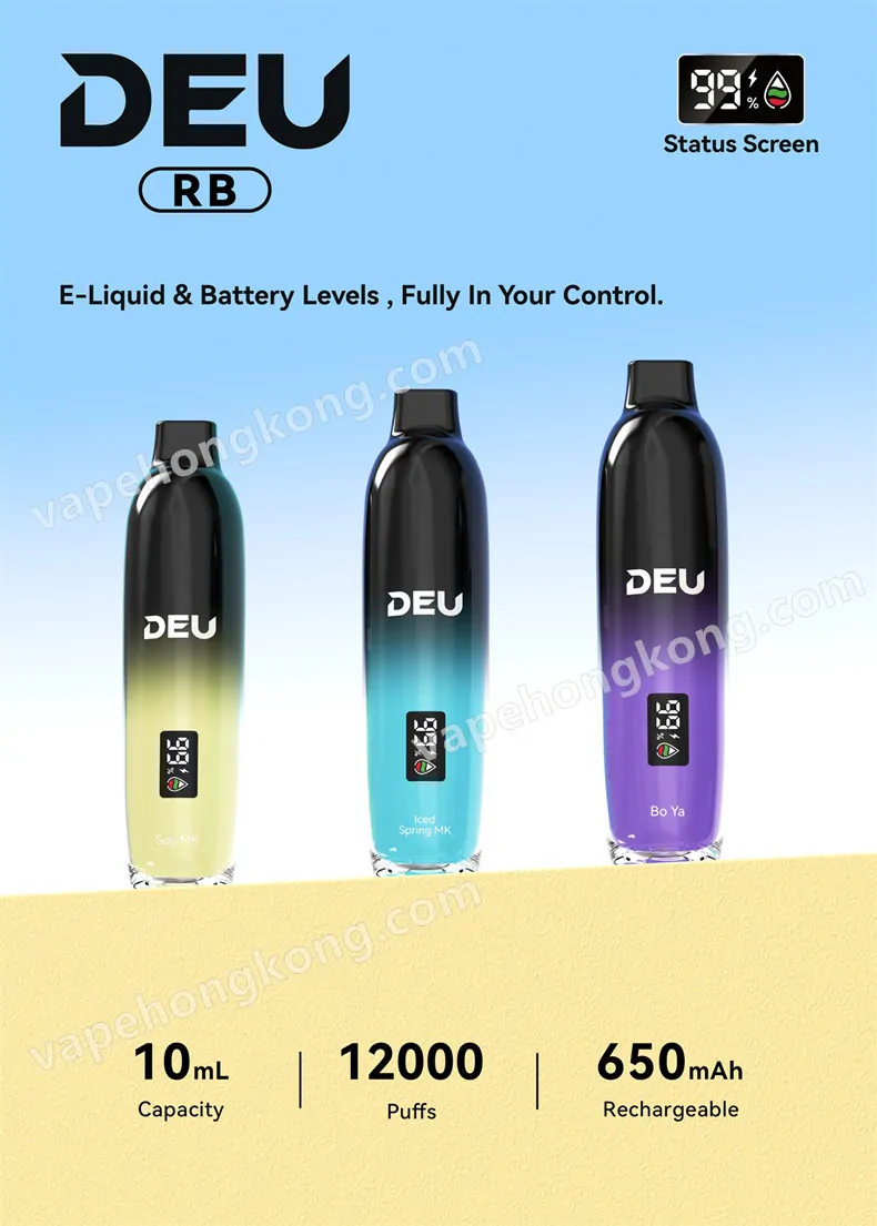 DEU 12K Puffs Disposable 一次性電子煙(12000 口数)