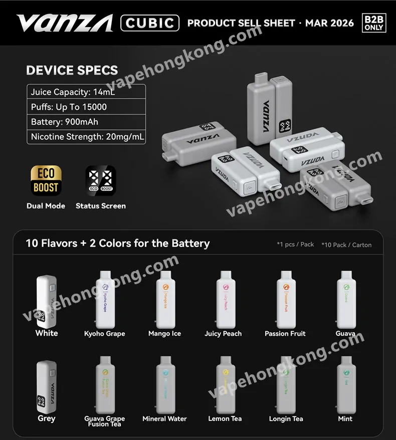 VANZA Device with Replaceable Pods System