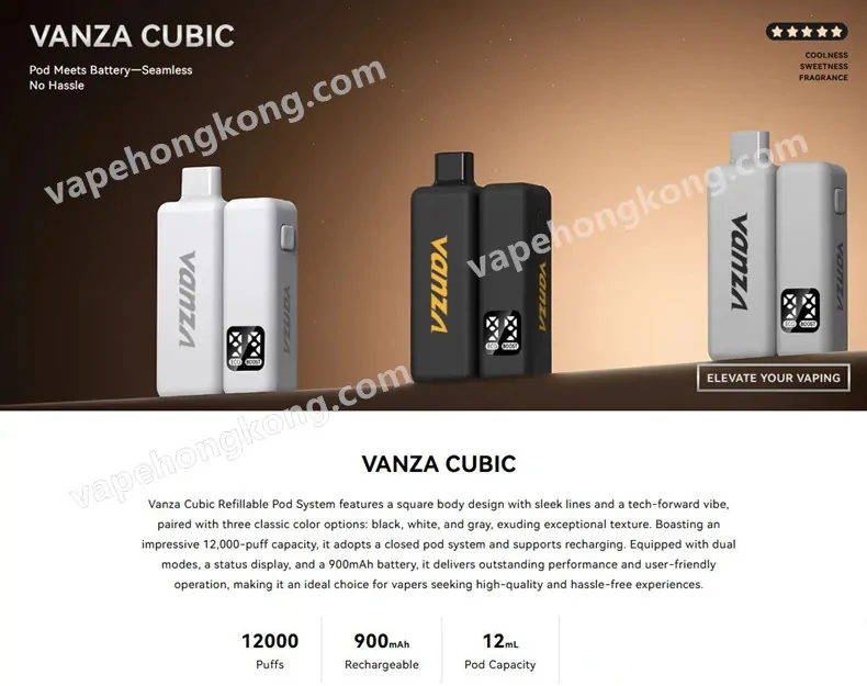 VANZA Device with Replaceable Pods System